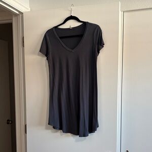 Popana Slate V-Neck Women's Tunic